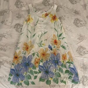 Victoria's Secret Nightgown with Blue and Yellow Floral Design